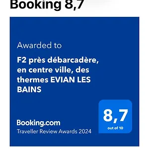  Appartement F2 Près Débarcadère, En Centre Ville, Des Thermes Les Bains
